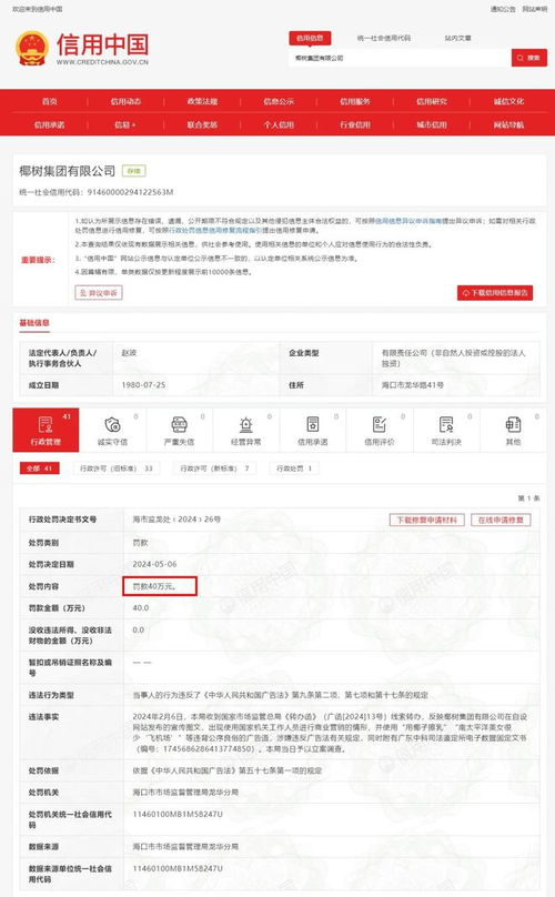 椰樹(shù)集團(tuán)廣告風(fēng)波 40萬(wàn)罰款背后的營(yíng)銷(xiāo)邊界與品牌形象之辨